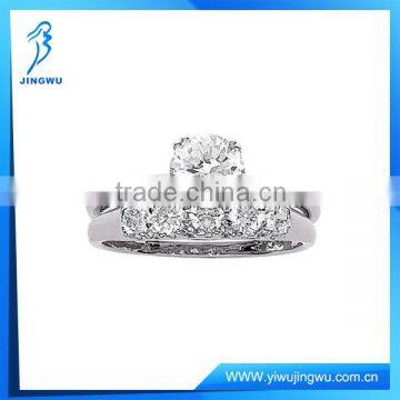 2014 New Design 925 Silver Wedding Ring Bridal Jewelry Set