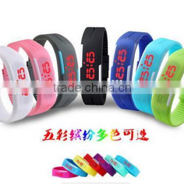 Fashion led touch bracelet watch/waterproof led bracelet watch