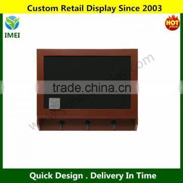 Wall Mounted 3 Key Hook Wooden Chalkboard / Magnetic Blackboard Safe / Panel Cover - Home Office Decor YM5-625
