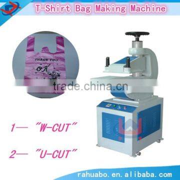 Non woven T-shirt bag punching machine