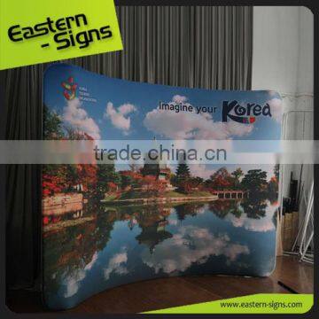 Vivid High Impact Wrinkle Free Fabric CMYK Printing Fabric Exhibition Tension Fabric Display