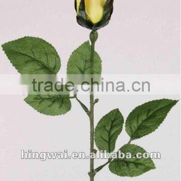 64cm Artificial Flower Rose Bud With 6 Leaves photo-3