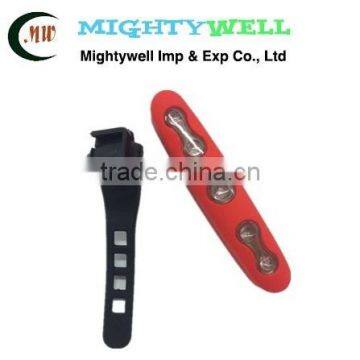 5 LED Water Resistant Snap Joint Bicycle Light photo-2