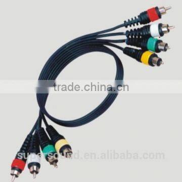 Mould 4xRCA male audio audio snake cable