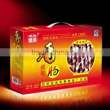 uv offset printed packaging boxes/CMYK varnish coated Grey back board corrugated box/offset full color Corrugated carton box