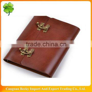 2014 Fashion new design leather cover pocket notebook