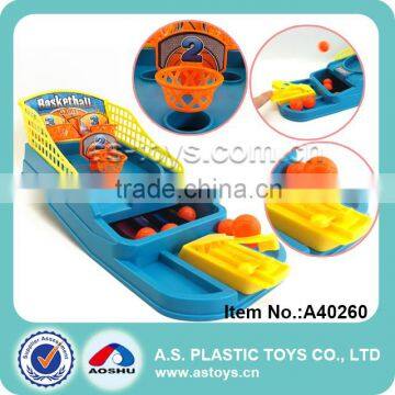 Plastic maze basketball shooting game