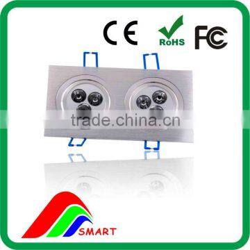 Square aluminum housing led ceiling downlight