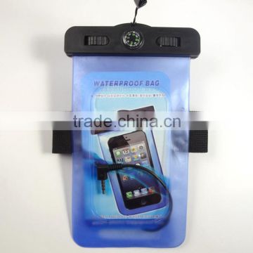 Armband Waterproof Phone Bag for Smartphone, PVC Waterproof Bag With Audio Cable