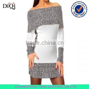 fashion casual women dress cheap acrylic sweater dresses