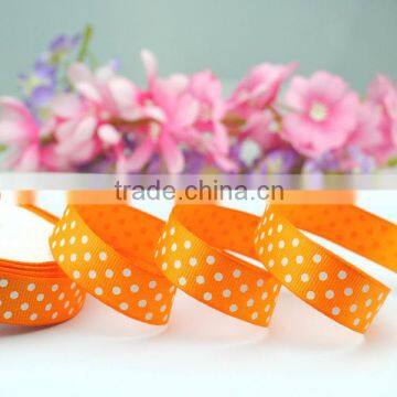 Popular White Dotted Grosgrain Ribbon to Make Pre-tied Ribbon Bows photo-4