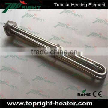 9kw 240v 16inches Customized U Type Fast Heating Flange Tubular Heater photo-3