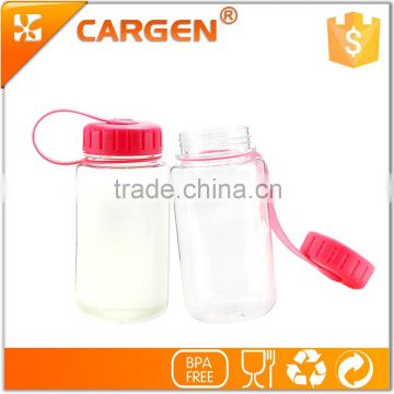 BPA free clear plastic child travel water bottle