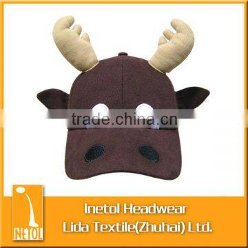 child cotton winter hat with animal ears