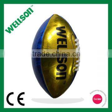 Promotional metallic shine PVC American football