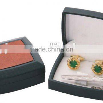 leather cufflink box