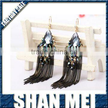 latest fashion design women tassel earrings jewelry wholesale