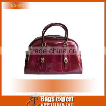 2016 Tote Bag Style and Women Gender PU leather handbag studded canvas