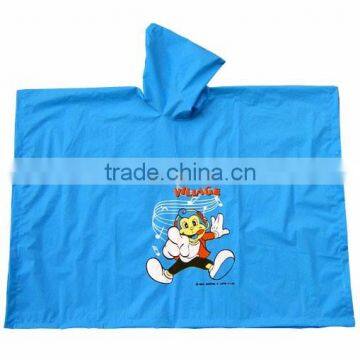 Pvc Kids Children's Raincoat with cartoon Logo