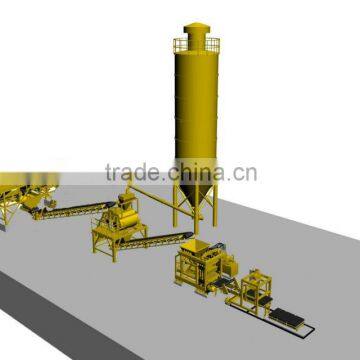 QT9-15 Concrete paver block plant