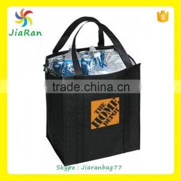 black color 600D Insulated 24 Can Cooler Bag