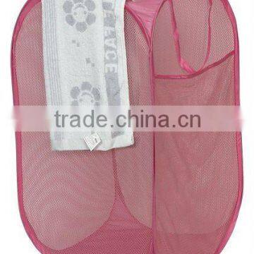 Pop up Mesh polyester Laundry Basket Collapsible Laundry Hamper