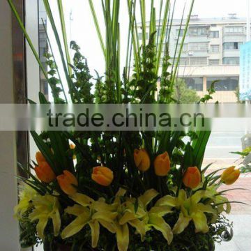 Real touch artificial flower pot flower vase flower