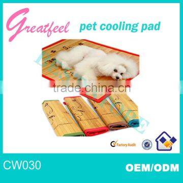 latest bamboo pet cooling pad for cool their body for sale