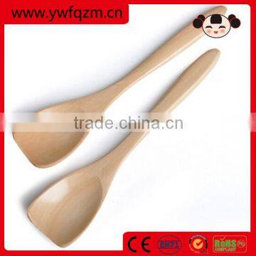 cheap custom logo wooden ice spoon