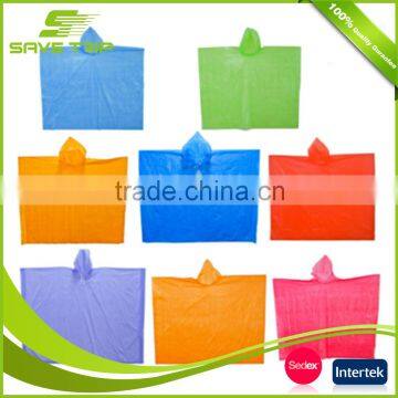 Wholesale Waterproof Disposable PE Adult Poncho