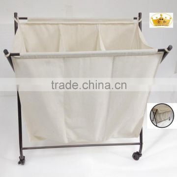 Hottest Home Use Foldable 3 Lattices Canvas Laundry Bag photo-4