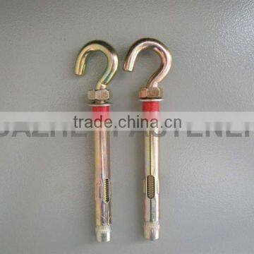 sleeve anchor with red plastic
