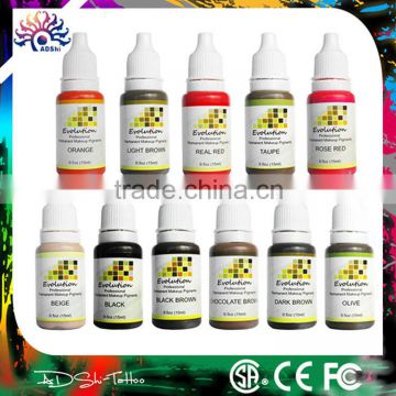 Permanent makeup color pigments ink bottle plastic tattoo