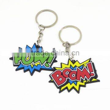 Yiwu Manre Pvc Keychain Manufacturer Custom 2d Keychain Silicone/ Rubber Key Ring photo-6