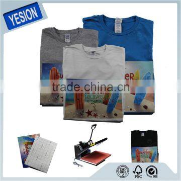 Yesion Inkjet 3G Jet-Opaque Transfer Paper, A4 A3 Cotton T-shirts Heat Transfer Paper