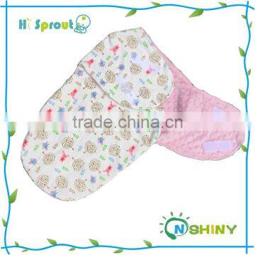 Microfiber super soft and warm minky baby swaddle