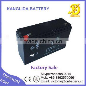 solar battery for led light 6v12ah sealed lead acid maintenance free battery