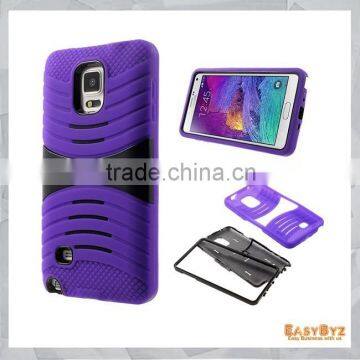 Silicone + PC Impact-proof Case with Kickstand for Samsung Galaxy Note 4 N910