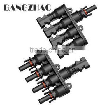 4-1 solar branch connector of 4 way T-type branch plug