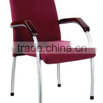 Top grade project red fabric four legs visitor chairAH-109