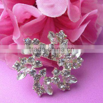 2014 China whosale crystal brooch wedding invitations silver color brooch pins indian wedding brooch