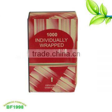 Paper double pointed bamboo toothpick