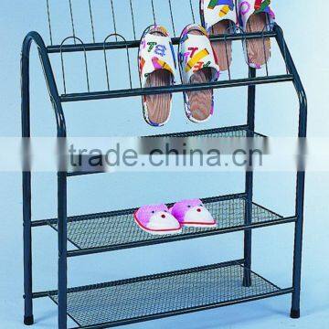 Metal home furniture three layers metal shoe racks wholesale