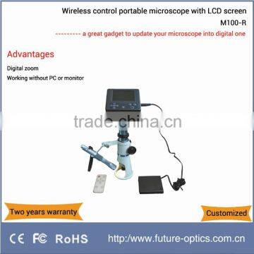 M100-R LCD Wireless control portale LCD digital stereo microscope