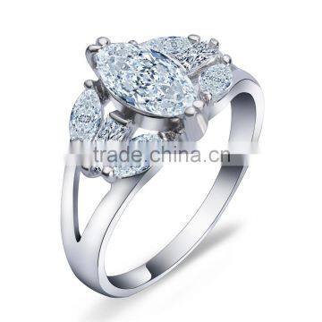 2016 Rellecona Big Cubic Zirconia Ring In White Gold Plated For Women Ggirls