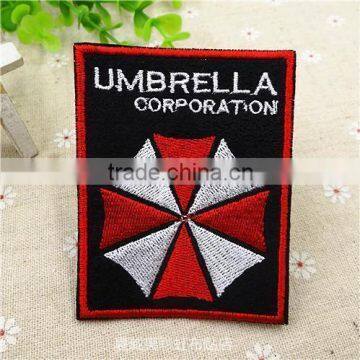 Customize Umbrella design handmade embroidery patches for garment