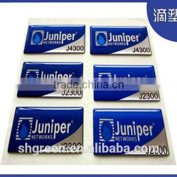 Shiny transparent epoxy resin self adhesive dome sticker