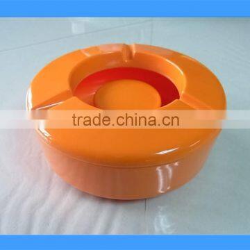 DCA009139ORG Shiny orange color melamine ashtray, melamine cigarette ashtray, round ashtray