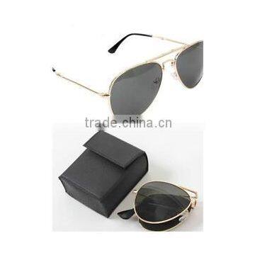 2016 Trendy Design High Quality Folding Pocket Aviator Sunglasses With PU Case(BSM4002) photo-5