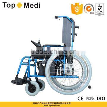 Rehabilitation Therapy Supplies TOPMEDI TM-EW-016 Handicapped Aluminum Hot Sale Electric Wheelchair photo-2